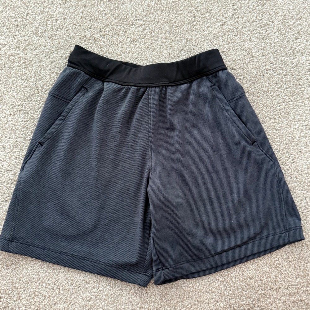 MTA Sport Athletic Shorts Kids Size M 8 Charcoal Grey Textured Performance